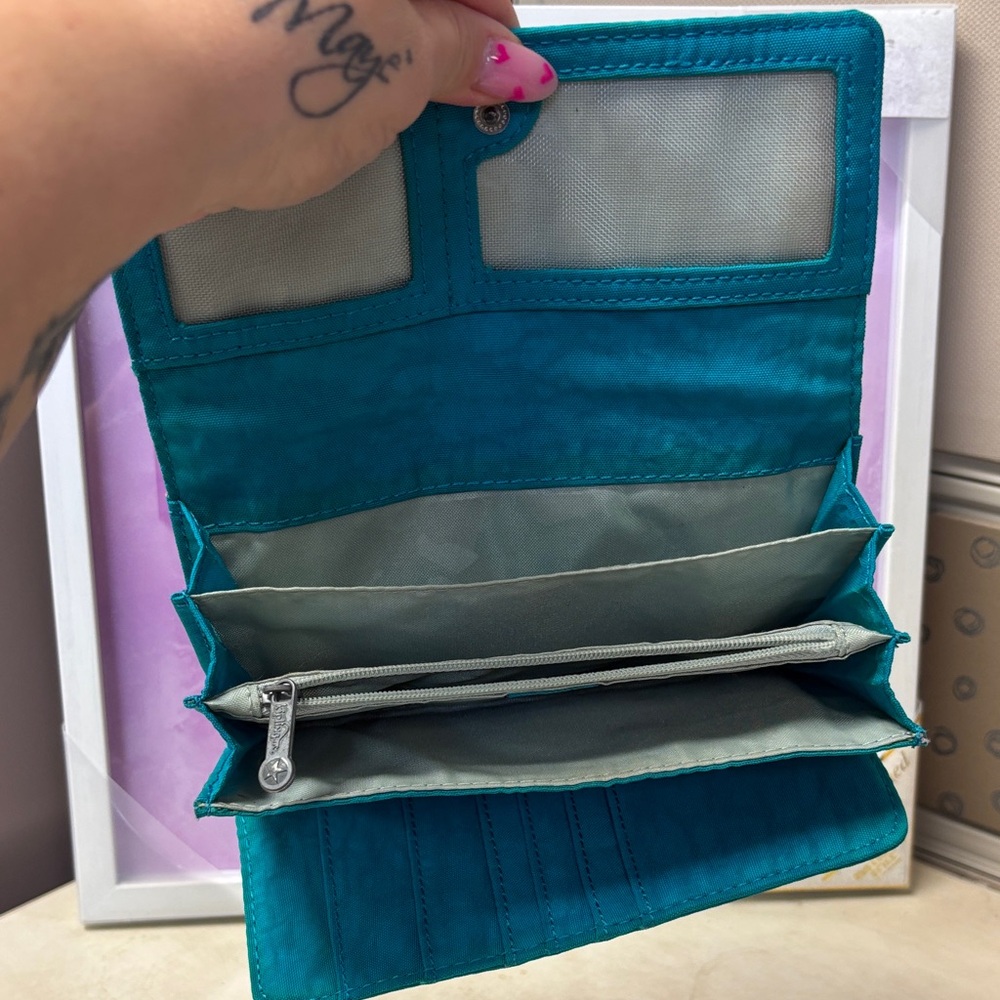 Kipling Turquoise Wallet - Picture 3 of 9